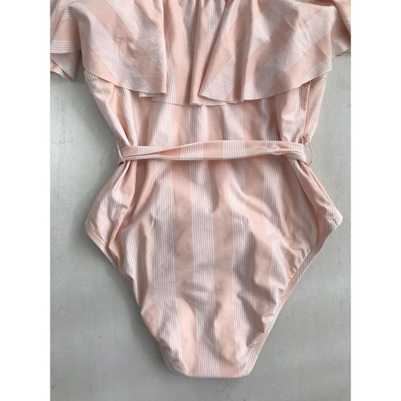 Splendid Striped Belted One Piece Swimsuit, size M - Picture 9 of 10